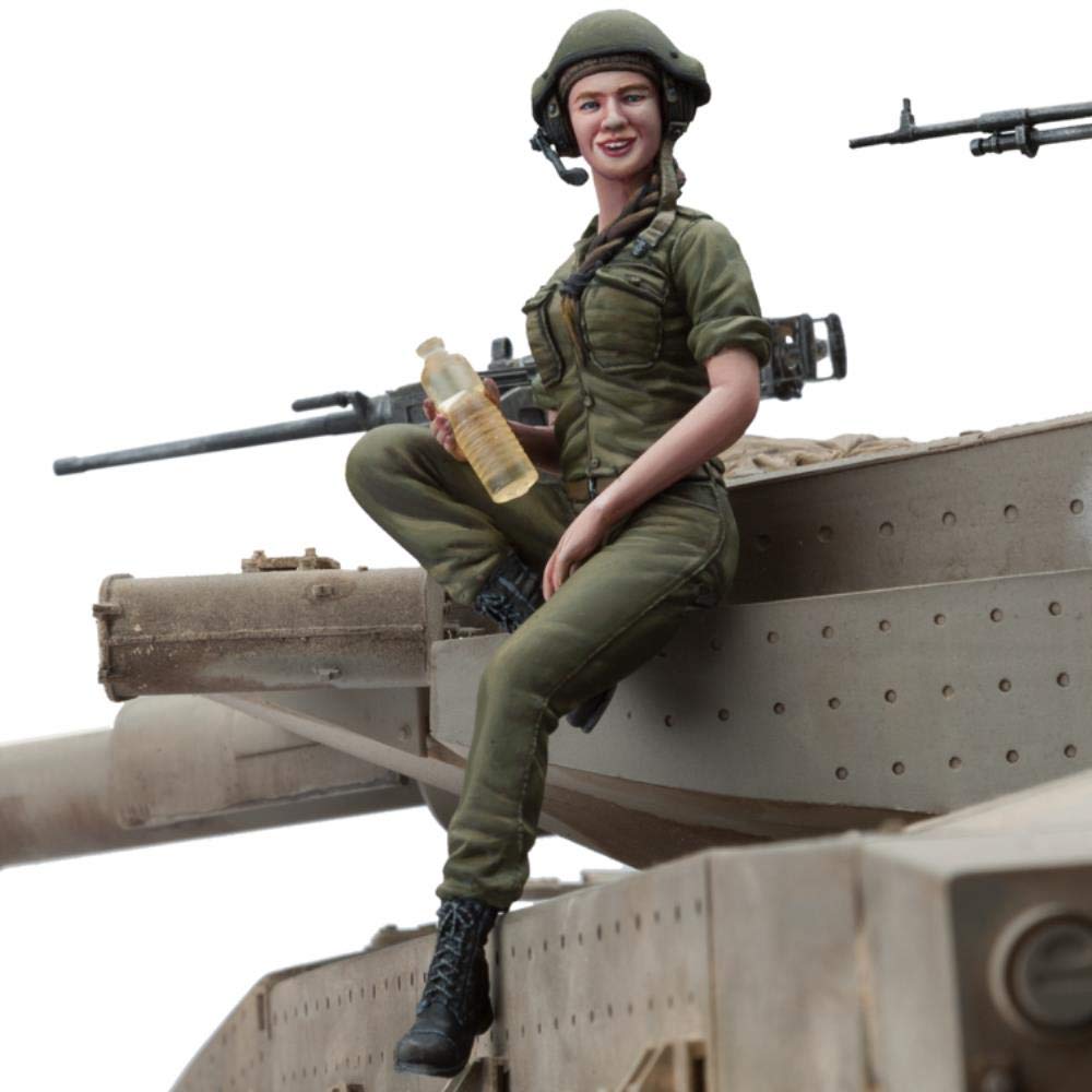 Modèle résine 1/16 équipage de char féminin moderne kit