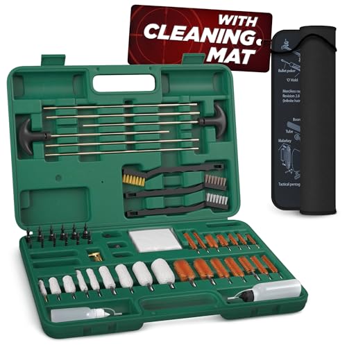 Universal Gun Cleaning Kit for Rifles, Pistols & Shotguns