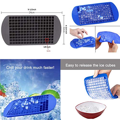 Molde para cubitos de hielo mini flexible de silicona miniatura 2