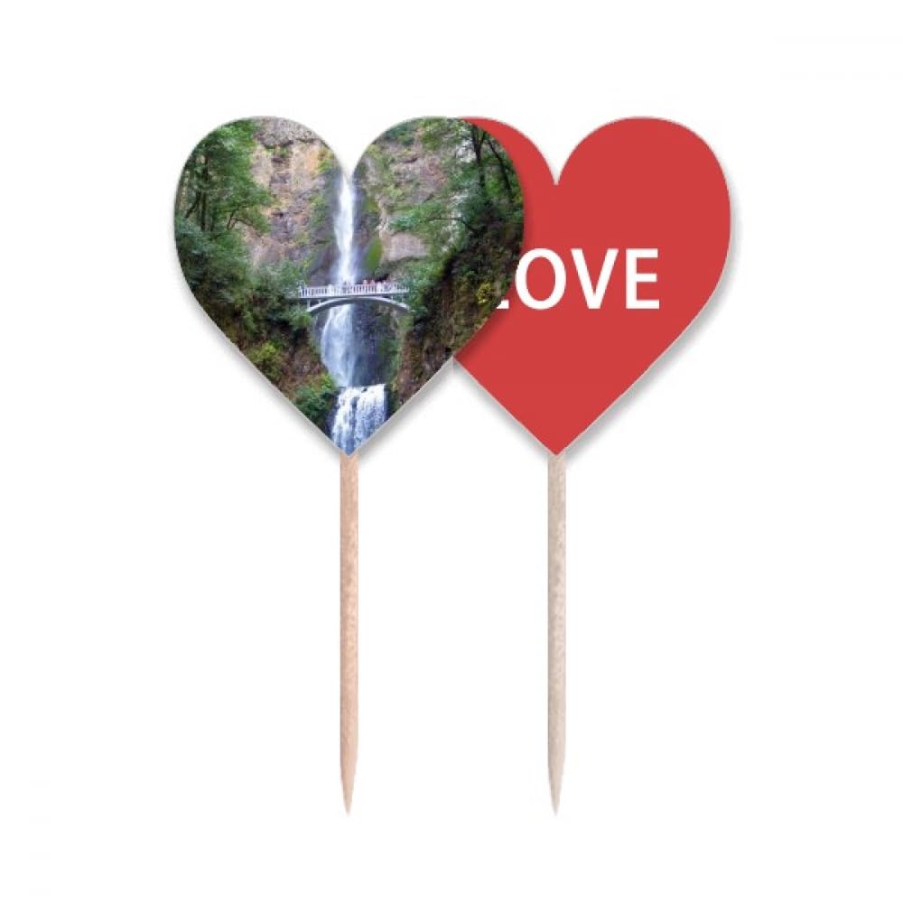Cure-dents en cascade pour cupcake Science Nature Scenery : sublimez vos goûters d'anniversaire