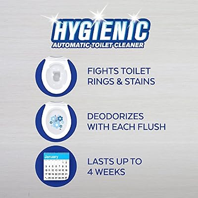 Lysol Hygienic Automatic Toilet Bowl Cleaner, Lemon Breeze, 2ct
