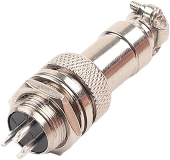 1 Set GX12 nut Type Male and Female Wire Panel Connector 2/3/4/5/6/7 pin 12mm Round Power Aviation Socket and(GX12-3 Nut Type)