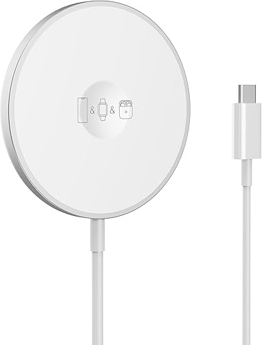 Cargador inalámbrico rápido 3 en 1, carga inalámbrica magnética compatible con iPhone 1615141312, Apple Watch, AirPods Pro 2Pro432, carga segura disponible en Yaxa Colombia