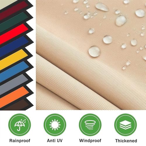 Toile de protection solaire pour auvent de terrasse rétractable en polyester - 3