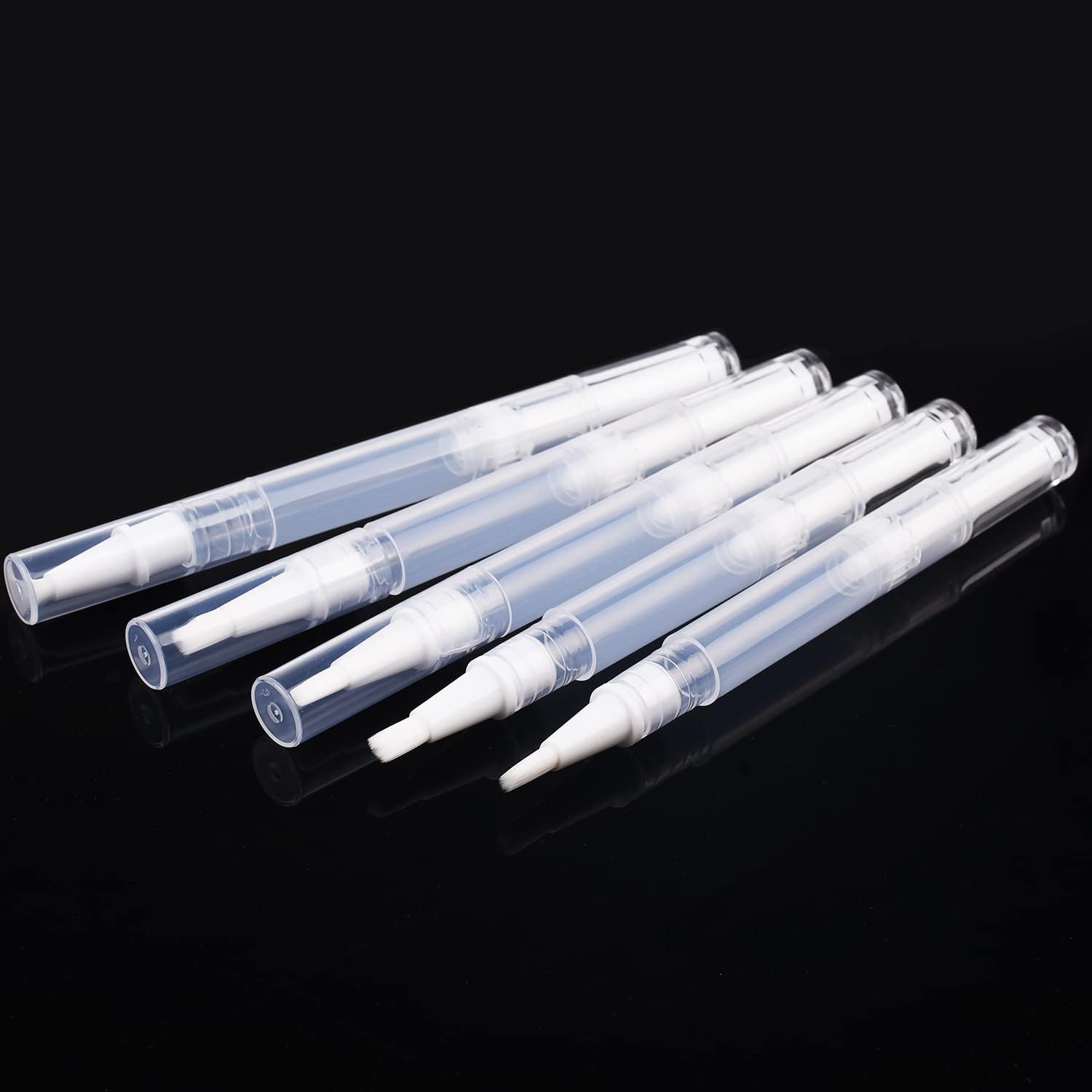 UNVOJL 6 Pieces Empty Nail Oil Pen Nail Twist Pens with Brush Tip Nail