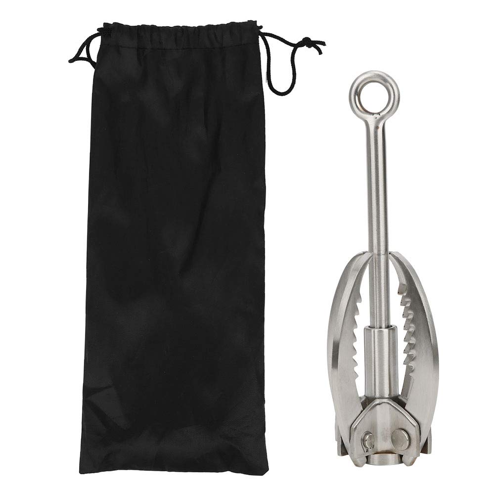 Stainless Steel Grappling Hook Folding Rock Climbing Claw Outdoor Survival Tool for Mountaineering Adventure Rescue