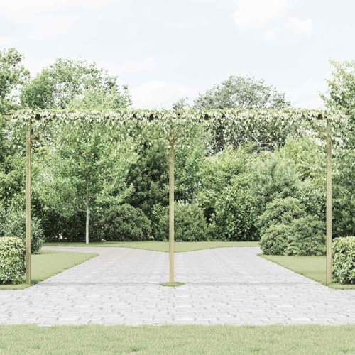 Nqyjm Pergola de jardin 410 x 40 x 203 cm en bois pour jardin, terrasse, extérieur