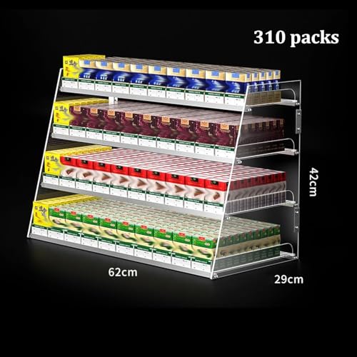 Bandeja para empujar tabaco y vitrina de metacrilato para supermercado 3