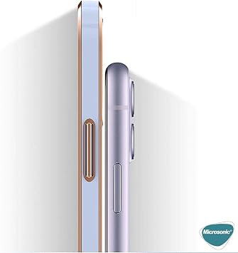 Microsonic Apple iPhone 13 Pro Kılıf Laser Plated Soft Beyaz