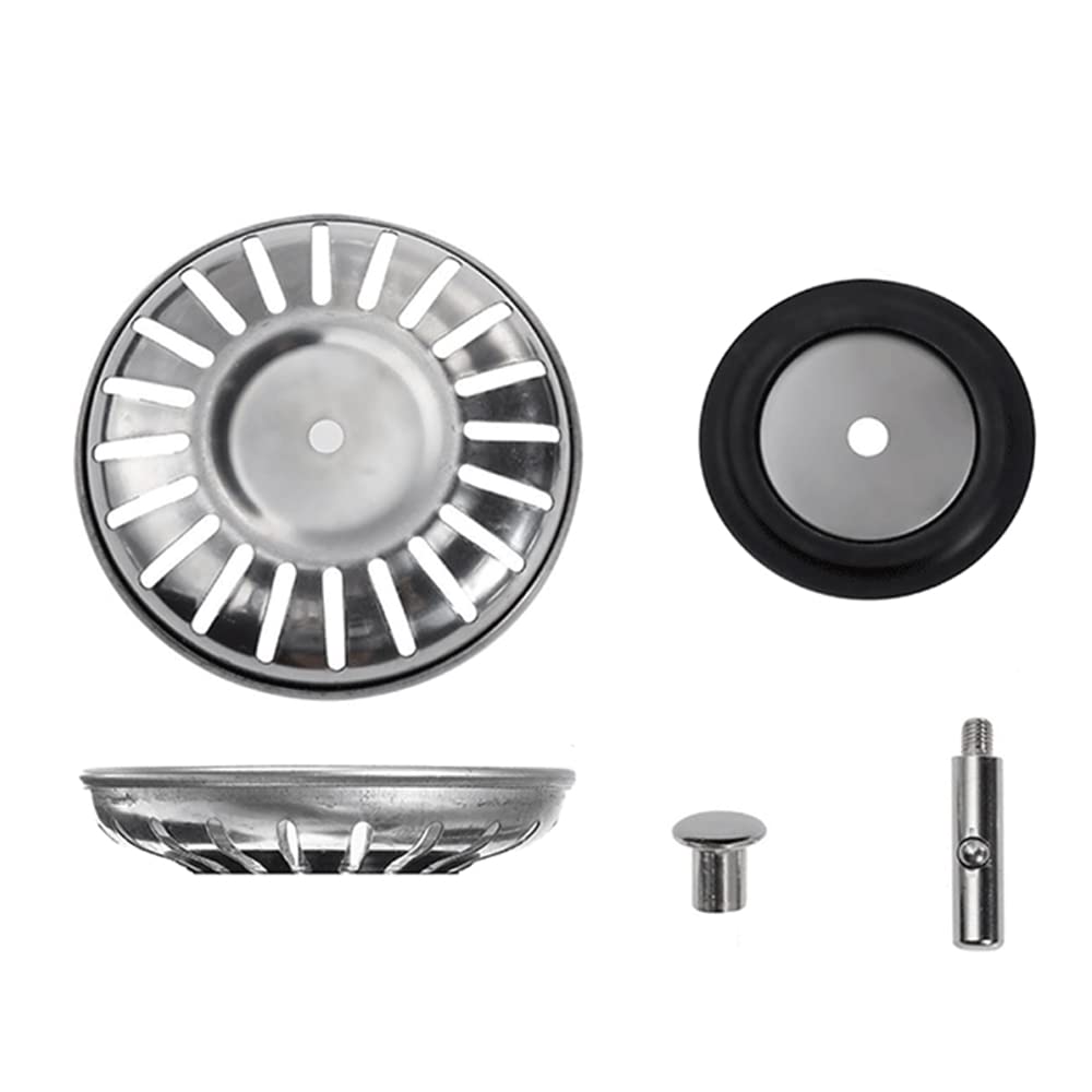 Cenpek Grey Sink Strainer Stopper Kitchen Sink Plug Strainer Stainless Steel Sink Drain Strainer For Kitchen