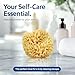 HartFelt Wool Sea Sponge Beauty Box for Delicate Skin | 2 Bath Sponges for Shower Women & Men 4 in | Natural Sponge with Mesh Bag for Cleaning & Drying | Chemical-Free Body Sponge Set - Gift Box