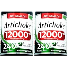 FITO MEDICS Lab | Artichoke Extract | Artichoke Extract Capsules |240 Capsules |12000 mg | alcachofa. Pack of 2