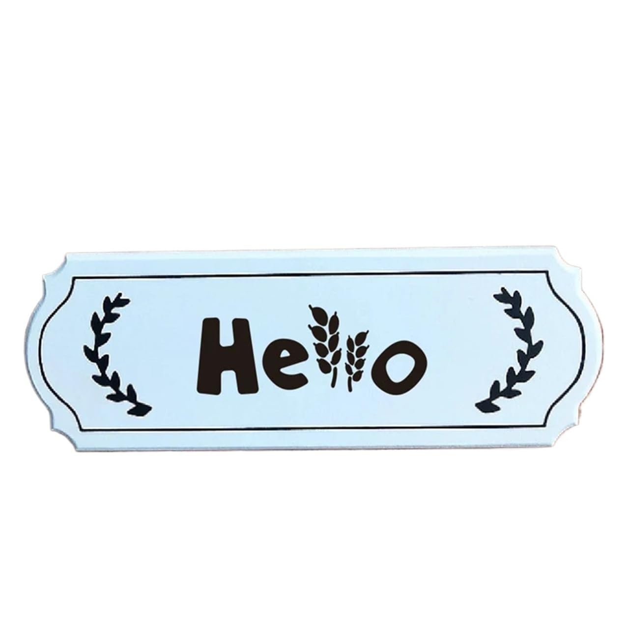 Welcome Sign Indoor Wall Decor Creative Wooden Doorplate Welcome Business Sign Wall Decor For Stores Home Decorations(Hello(a)30 * 9.5cm)