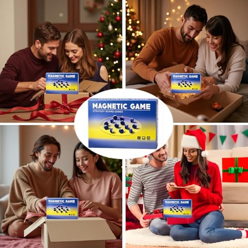 FEELGUY Magnet Chess Game Magnet Game with String for Easter Basket Stuffers Family Games Night, Great Fun Puzzle Strategy Games for Family & Party, Camping Tops, Game Collections - Image 6
