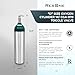 ResOne Portable Aluminum Medical Oxygen Cylinder, D Size, with CGA-870 Toggle Valve for Medical Use - Non-Sparking, Green Dome, Brushed Finish, 14.3 cf, Ships Empty, Prescription Required to Fill