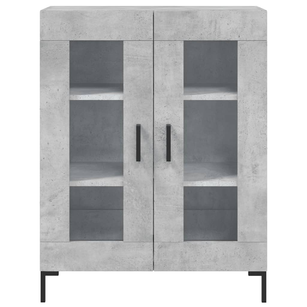Credenza grigio cemento, 69,5 x 34 x 90 cm, comò