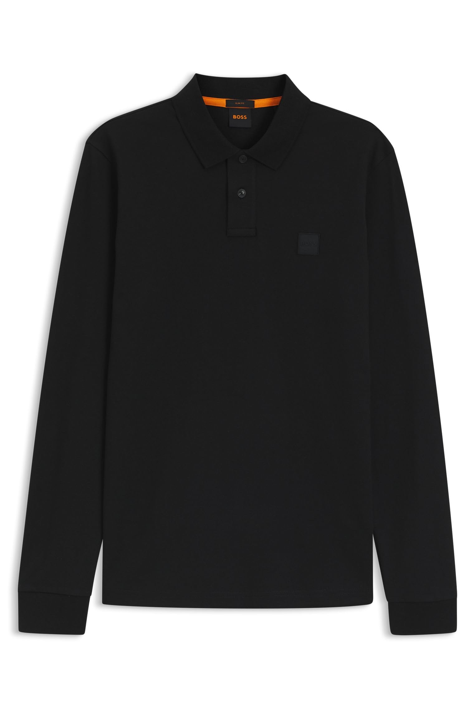 Boss Men's Black Passerby Longsleeved Polo Shirt