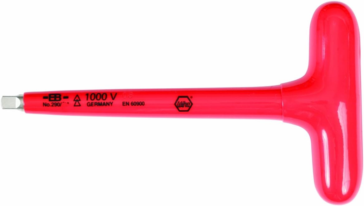 Wiha 29006 Insulated 1/4" Drive T-Handle Socket Holder, with Insulated Handle. 6.2"