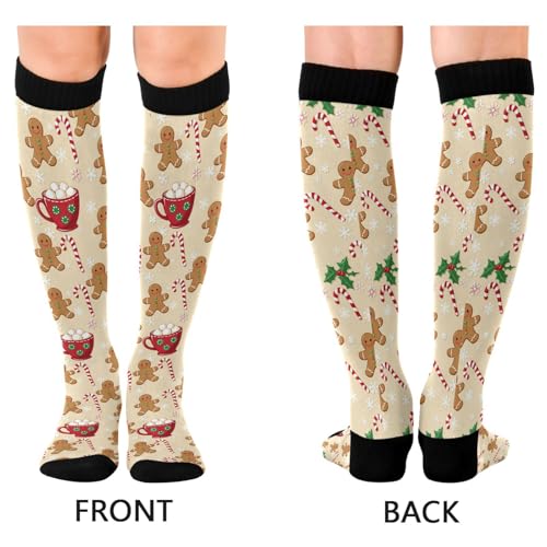 Image of Wusikd Cats Compression Socks for Women and Men Circulation Cute Long Socks for Athletic Running 1