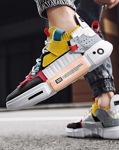 Niepce Inc Streetwear Patchwork Breathable Men's Fashion Casual Sneakers4