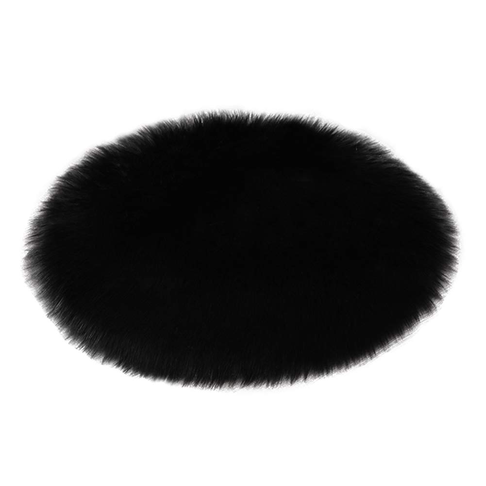 11 81x21 65 Round Carpet Plush Fluffy Cute Artificial Fur Grass Mat to Relieve Stress Experience in Kindergarten