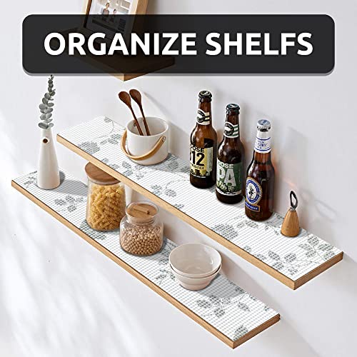 Ray Star Shelf Liner, Non-Adhesive Refrigerator Liners For Shelves 12 * 120 Inch, Vinyl Shelf Drawer Liner Non-Slip Bathroom Cabinet Liner For Kitchen/Storage/Desks (Floral) #TOP2