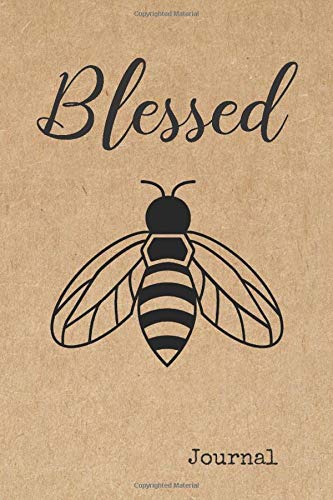 Blessed Bee Journal: Bee Pun College Ruled and Dot Grid Notebook or Diary