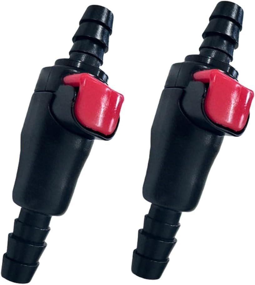 Hydration Bladder Quick Connect Fittings 2 Pack, Auto Water Shut Off Drinking Tube Adapter Quick Release Tube Connectors For Hiking Water Reservoirs Accessories For 1/4" Inner Diameter Tubing