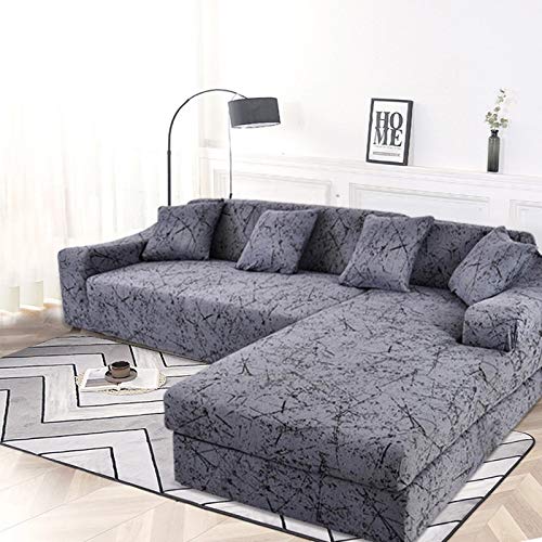 Sofa CoversElastic voor Woonkamer Stretch Bank Slipcover funda bank chaise lounge Need 2 Stuks voor Hoek Sofa A26 3 zits - Afbeelding 3