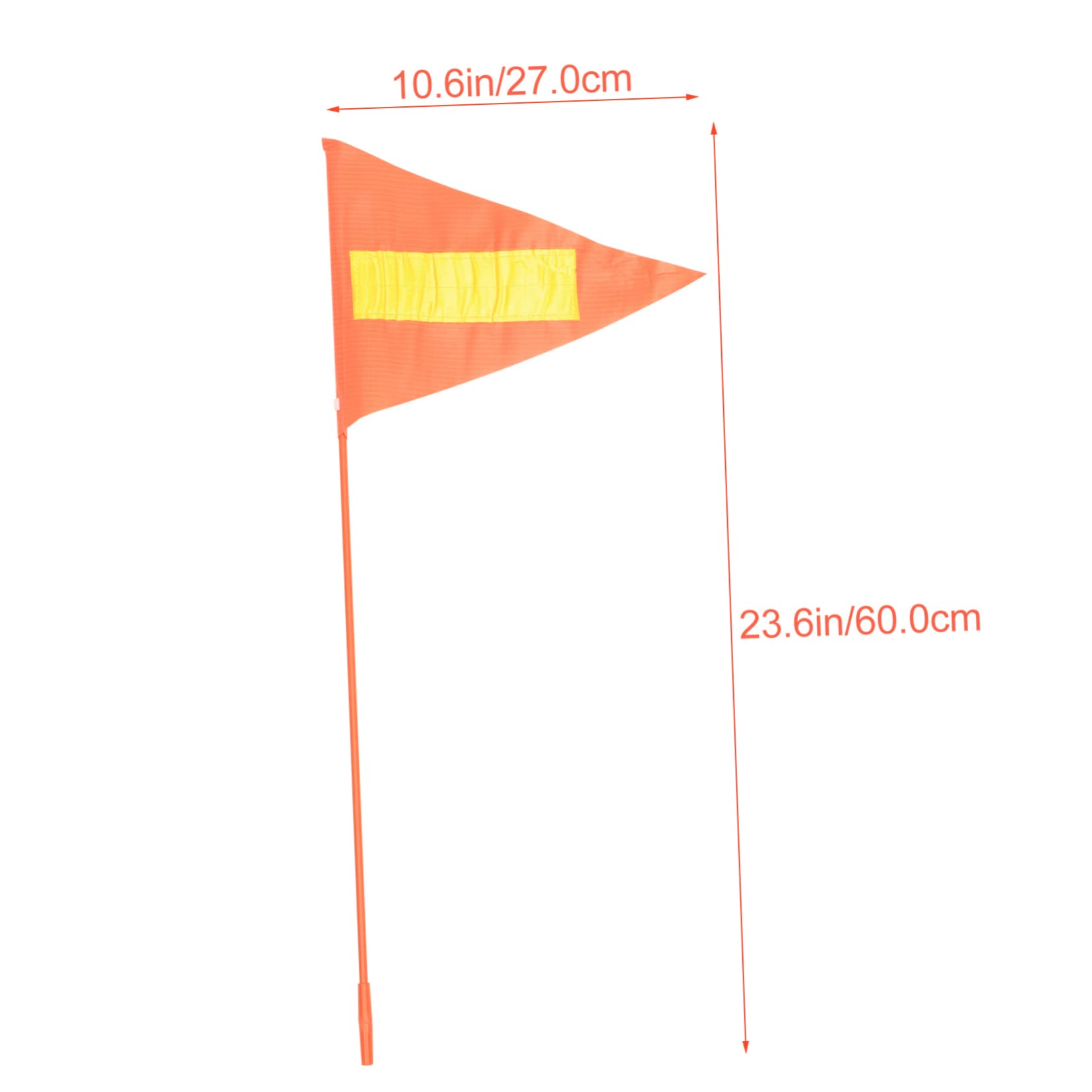 DECOMELODY 1set High-visibility Bike Safety Flag with Pole Reflective Flag for Enhanced Safety for Boys and Girls and Mountain Biking Easy to Install and Lightweight