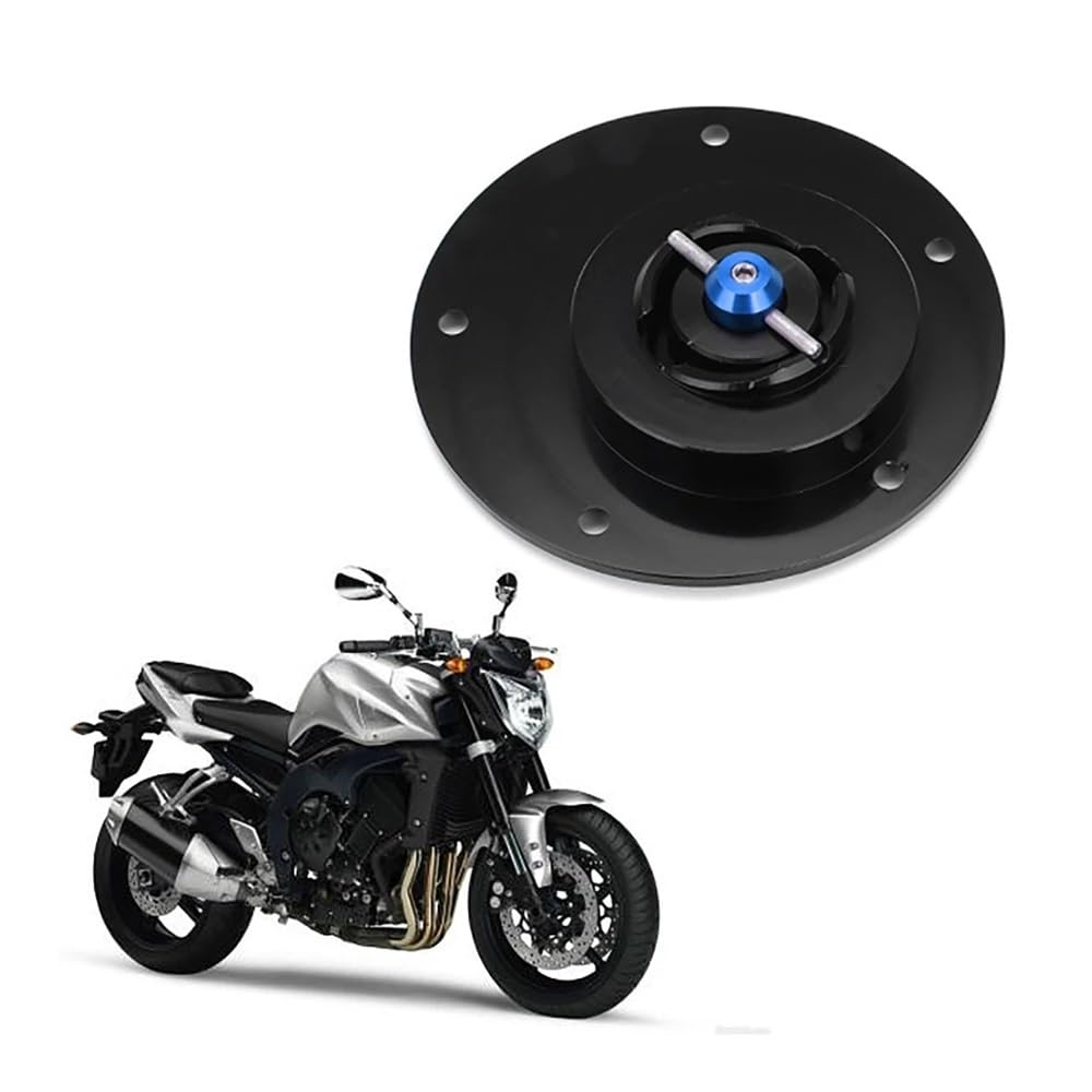 Tapa Gasolina Motocicleta Tapa De Tanque Combustible Azul para Motocicleta para FZ1 FZ6 FZR750 1000 R1 R6 YSR50, Cubierta Protectora para Gasolina