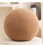 Gerlisay 11.8 inch Ball Pillow Nordic Round Throw Pillows Boucle Ball Pillow Sphere Shaped Pillow...