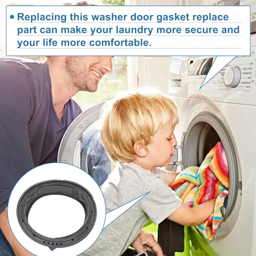 W11314648 W10897390 Washer Door Boot Seal Replacement, W11314648 Washer Door Gasket Compatible with Whirlpool Inglis Amana and Maytag, Replaces AP6835703, 4931032, PS12711495，EAP12711495