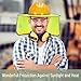 UNCO Industrial Hard Hat Sun Shield, 3 Pack, Yellow, Mesh Sunshade, Reflective, Snap Closure, Hard Hat Accessory