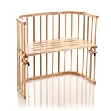 LANGLEBIG & VIELSEITIG VERWANDELBAR – babybay wächst mit: Aus dem Beistellbett machen Sie im Handumdrehen eine Sitzbank oder einen Spieltisch und mit optionalem Zubehör einen Stubenwagen, einen Kinderstuhl, einen Laufstall oder sogar ein großes Kinderbett