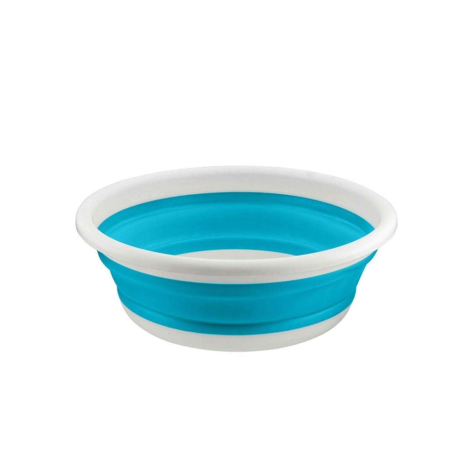 Homeshopa.com Blue Homeshopa Collapsible Washing Up Bowl, 5 Litre Round Folding Wash Basin, Multipurpose Portable Washing Basket, Silicone Bucket For Kitchen Outdoor Travel Camping Hiking Caravan Water Carrier