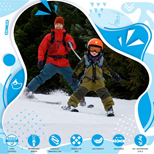 Sklon Ski and Snowboard Harness Trainer Backpack for Kids - Teach Your Child The Fundamentals of Skiing and Snowboarding - Premium Training Leash Equipment Prepares Them to Handle The Slopes - Thumbnail 3