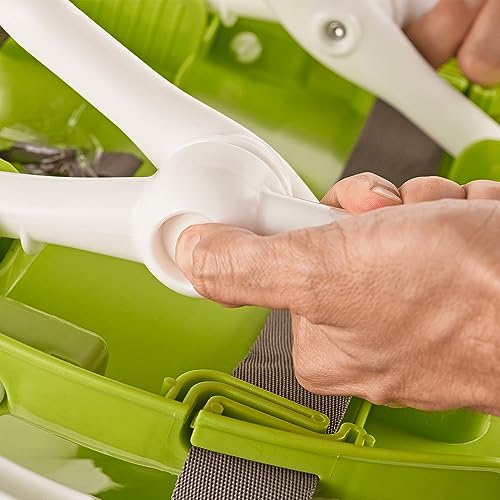 Cadeira de Alimentação Refeição Bebe Portátil, Compacta, Elevatória e Smart Até 15Kg Multmaxx (Verde