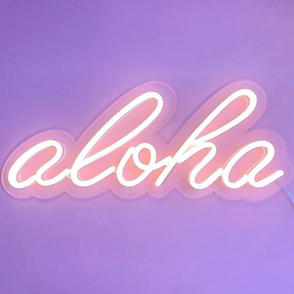 Ulalaza Neon Light Sign LED Night Lights USB Operated Decorative Marquee Sign Bar Pub Store Club Garage Home Party Decor Bedroom 5V atmosphere