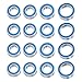BRKRC 16Pcs Metal Wheel Hubs Axle Sealed Ball Bearing Kit for Tamiya TT-02 1/10 RC Car Truck Upgrade Parts Accessories