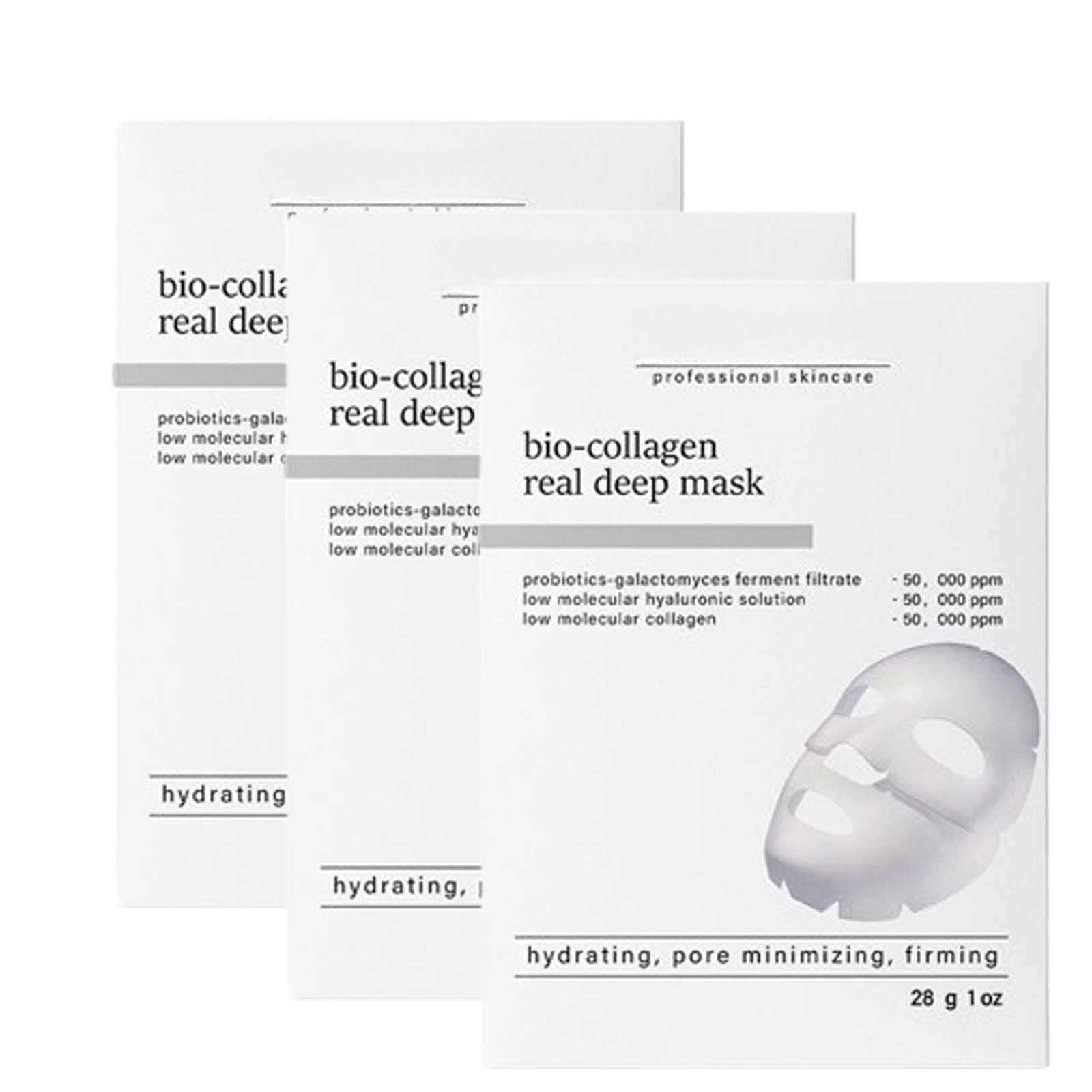 Nifora Hydra Mask, Nifora Bio Collagen Mask Korean, Deep Hydration & Firming Bio Collagen Face Mask for Skincare, Reduce Fine Lines and Wrinkles, Instant Glow for All Skin Types (3box)