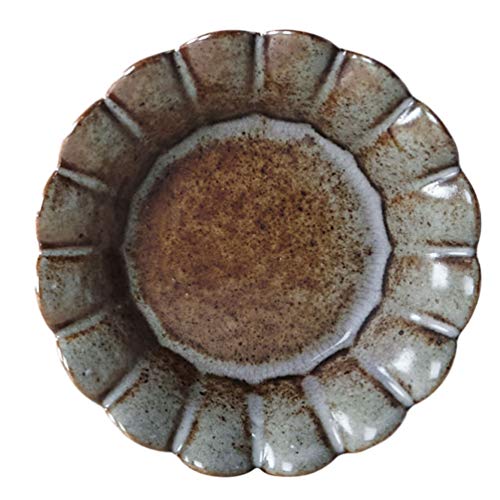 Hemoton Prato de molho de cerâmica estilo japonês, pratos de tempero vintage, aperitivo, sobremesa,