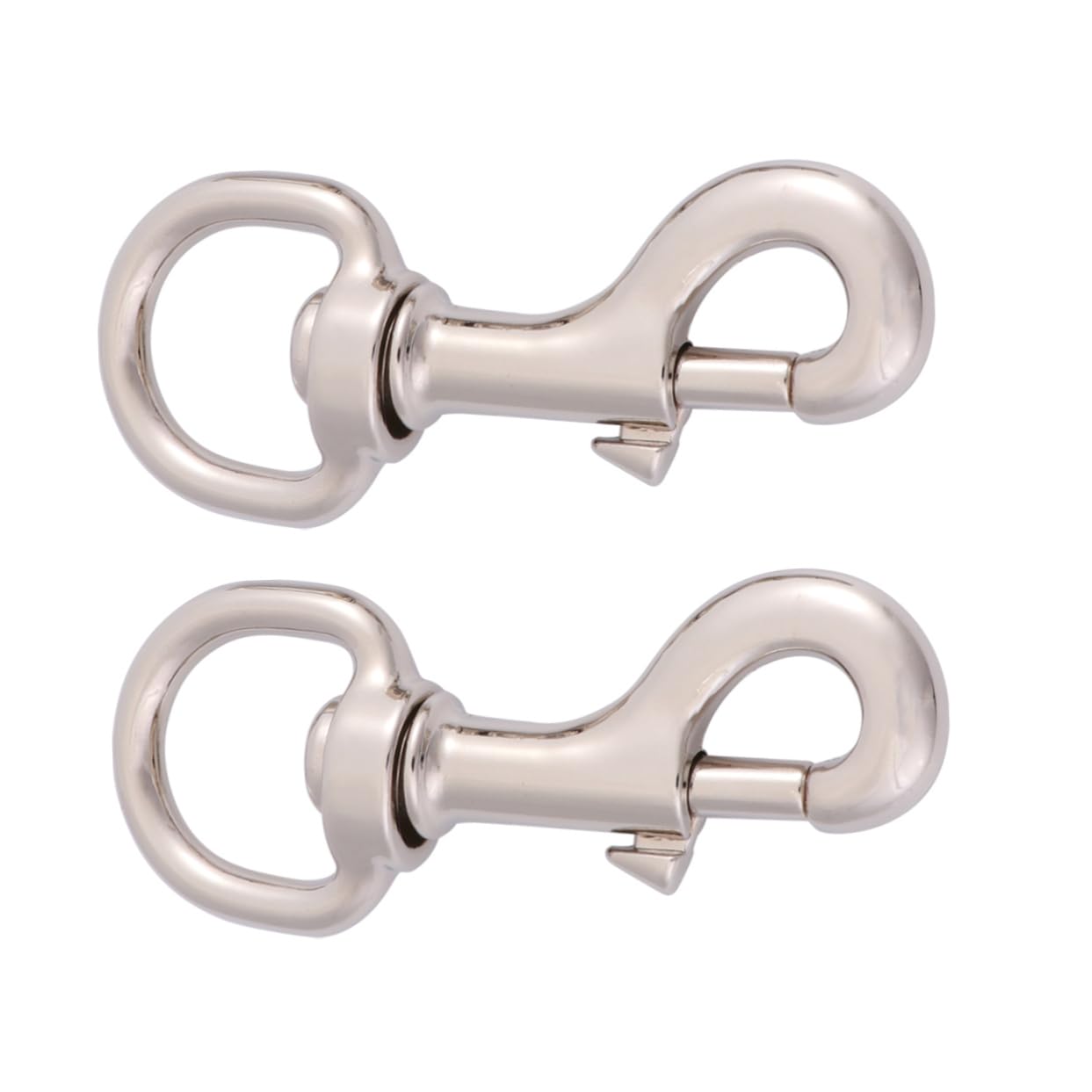 Totority 2Pcs Pet Collar Spring Hooks with Swivel Joints for Traction Rope Buckles Non Corrosive Accessories for Dogs and Cats for Leashes and Camping