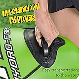 Hydro-Force Inflatable Koracle Kayak | 1 Person Inflatable Boat Set For Fishing With Hand Pump, Paddle and Carry Bag - Image 8