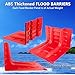 Flood Protection Barrier for Garage, ABS L-Shaped Flood Panels, Front Door Home Flood Prevention Reusable, Removable Water Board for Warehouses Basements Shed(4PCS)