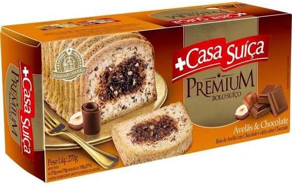 Bolo Premium Avelã com Chocolate Casa Suíça