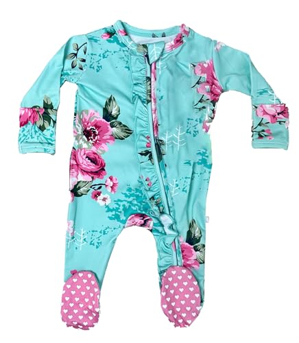 Image of DOUBLE THE SPRINKLES Newborn Ruffle Romper - Adjustable Infant Ruffle Romper Wrap for Baby Boy Girl, Motif Sleepsack