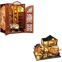 CUTEBEE Dollhouse Miniature House Kit with Furniture, DIY Wooden Dollhouse Tiny House Building Set for Adults and Teens, Creative Room Decor Gift for Family and Friends
