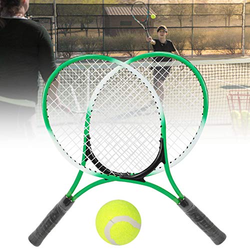SunshineFace Ijzerlegering Kinderen Tennis Racket, voor Beginner Practice Racquet met bal en draagtas - Image 4