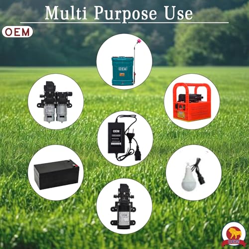Image of OEM Battery Sprayer Spares Part Kit with Charger(Universal for All Model) (Nozzle Belt Lance Kit) Sanitizing Machine Spare kit with 1.8A Charger